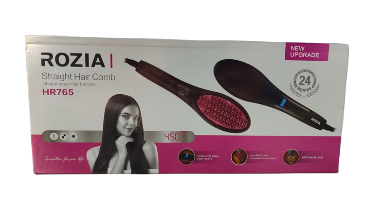 برس حرارتی روزیا مدل HR765 مشکی با نمایشگر دما