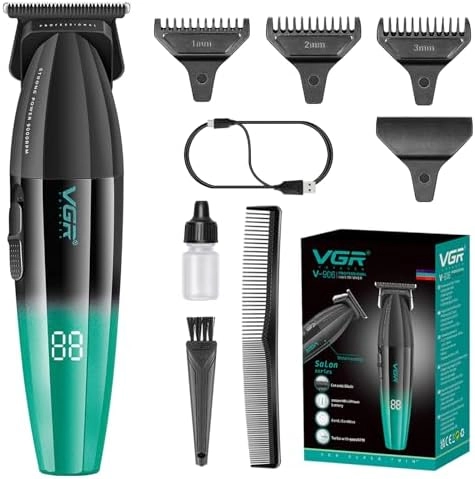 VGR V‑906 trimmer تیغه فولادی و باتری 2000 mAh