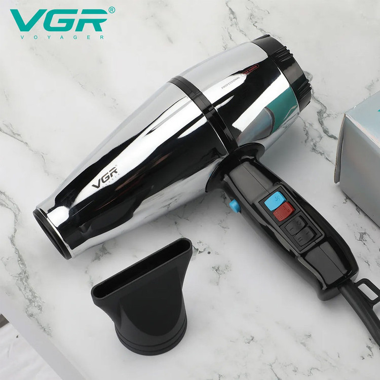 سشوار بدنه استیل ۲۴۰۰ وات وی جی ار مدل 466