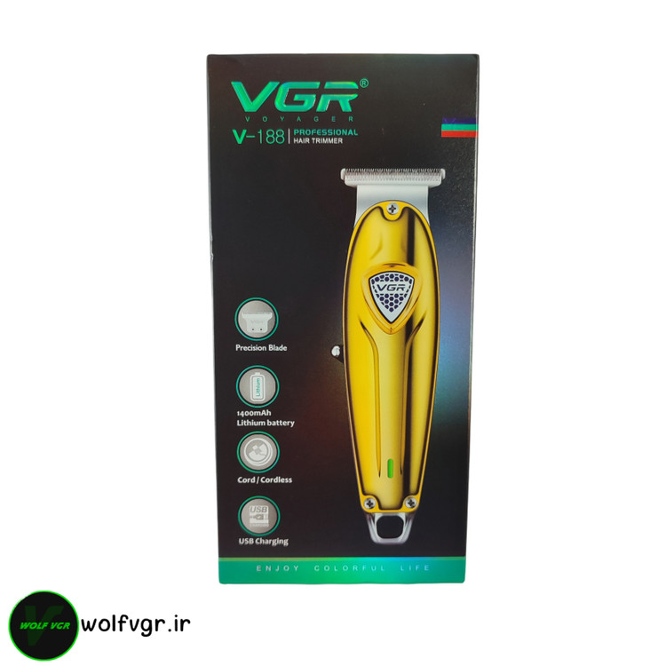 جعبه و بسته بندی ماشین اصلاح وی جی ار ۱۸۸