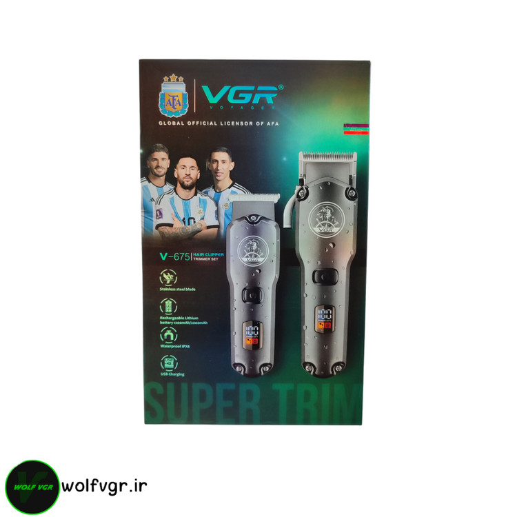 ست حرفه ای ماشین اصلاح وی جی ار مدل V-675