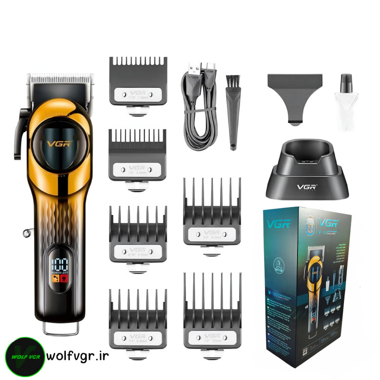 ماشین اصلاح شانه فلزی وی جی ار مدل v-166