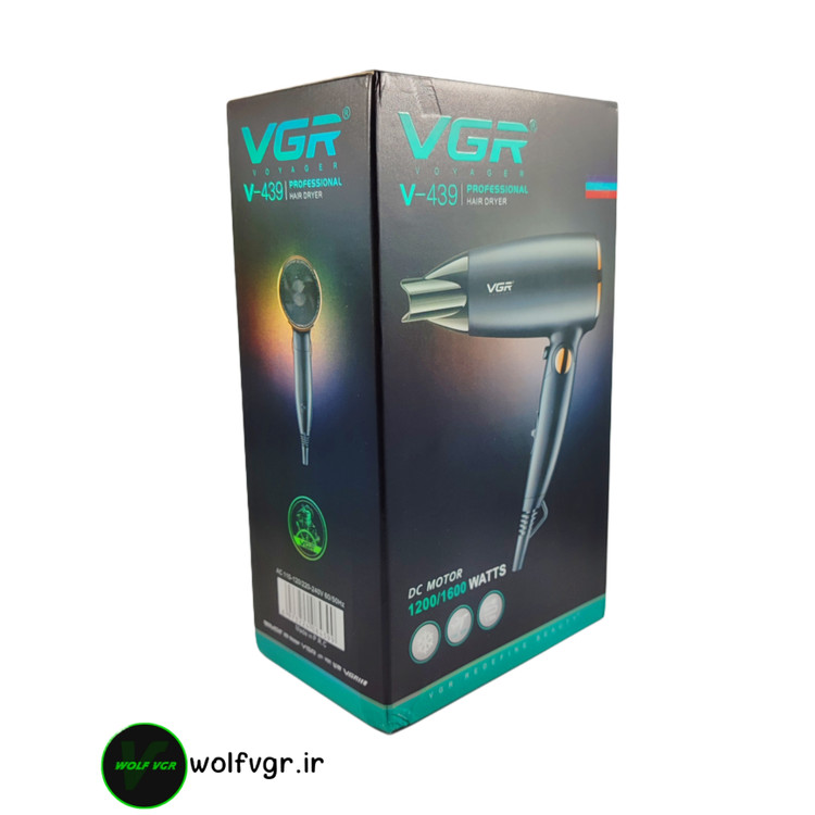 سشوار مسافرتی وی جی آر مناسب هتل و مسافرت V-439