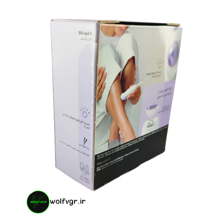 زاویه کامل از جعبه اپیلاتور براون مدل ۵۳۲۰