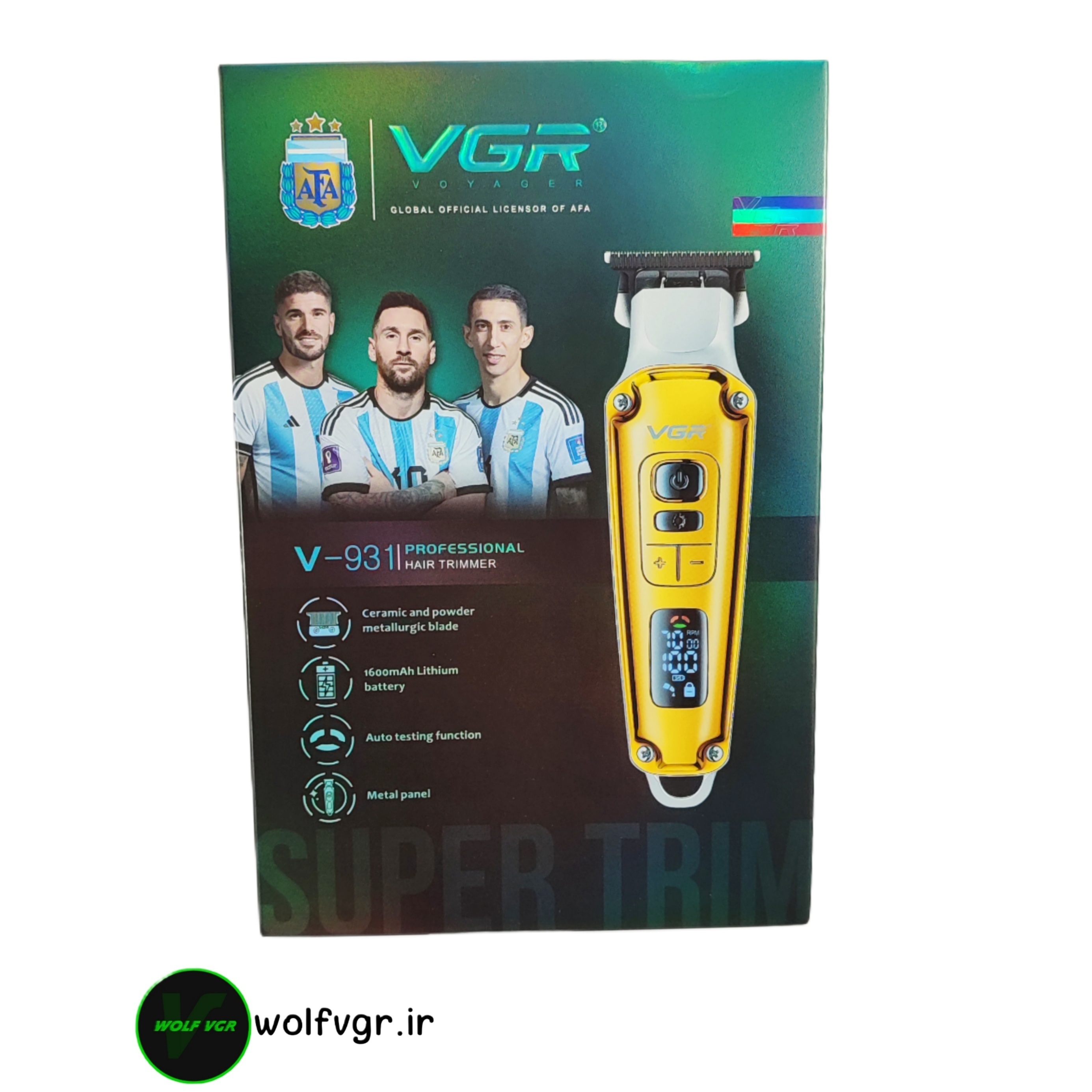 جعبه ماشین اصلاح وی جی ار مدل ۹۳۱