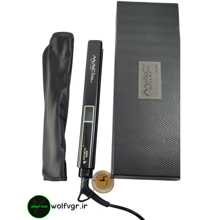 جعبه ،اتو مو و اقلام همراه اتو موی حرفه ای مک استایلر مدل ۲۰۹۷