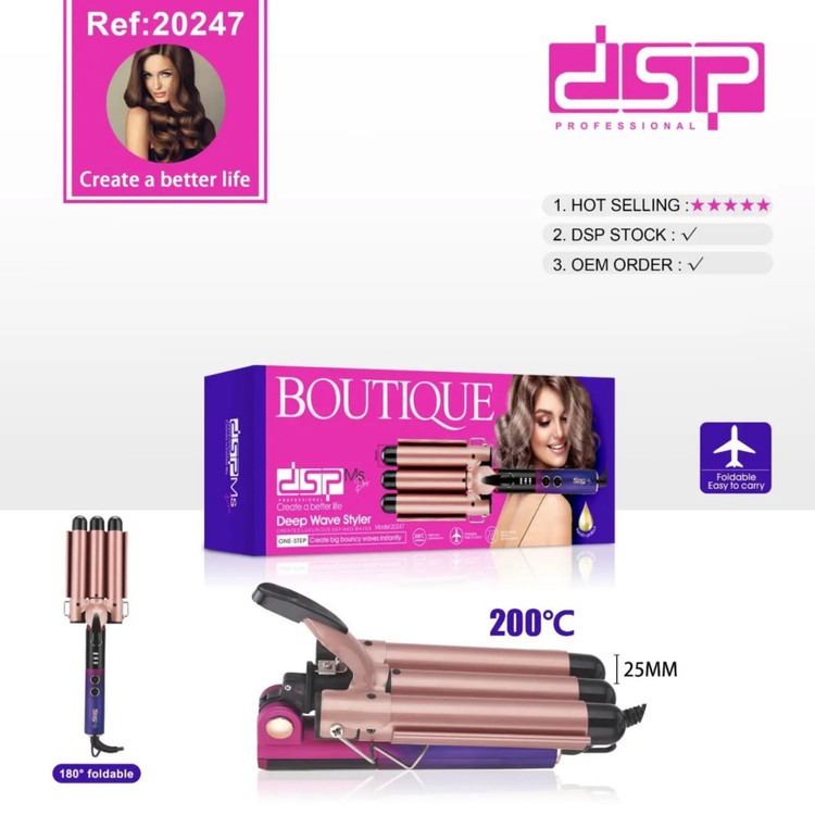DSP Hair Curler 20247 temperature control buttons