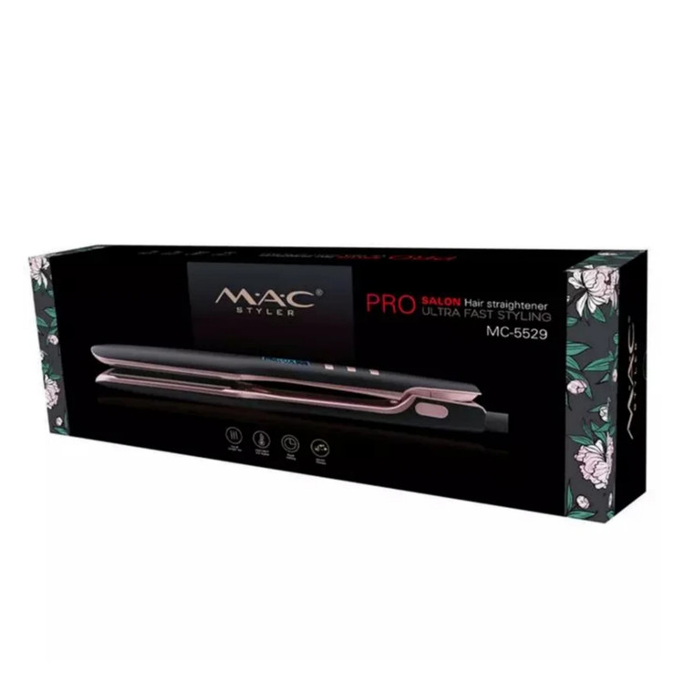 Standing view of the Mac Styler 5522 hair straightener box